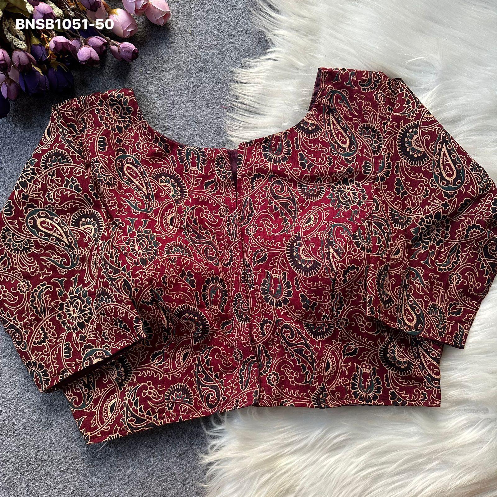 Pure Cotton Ajrakh-Red
